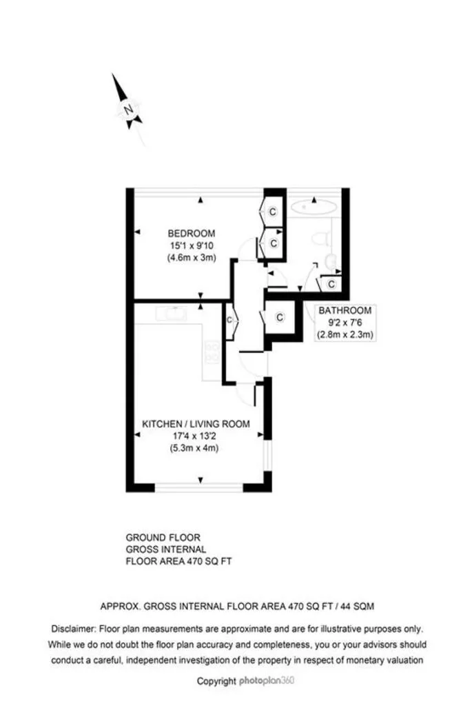 1 bedroom flat for rent