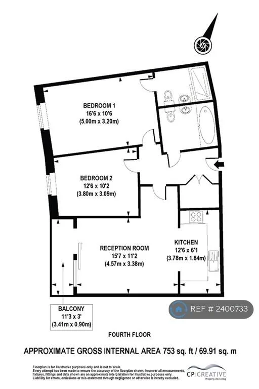 2 bedroom flat for rent
