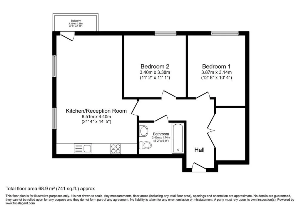 2 bedroom flat for rent