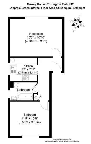 1 bedroom flat for rent