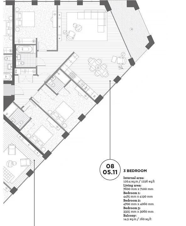 3 bedroom flat for rent