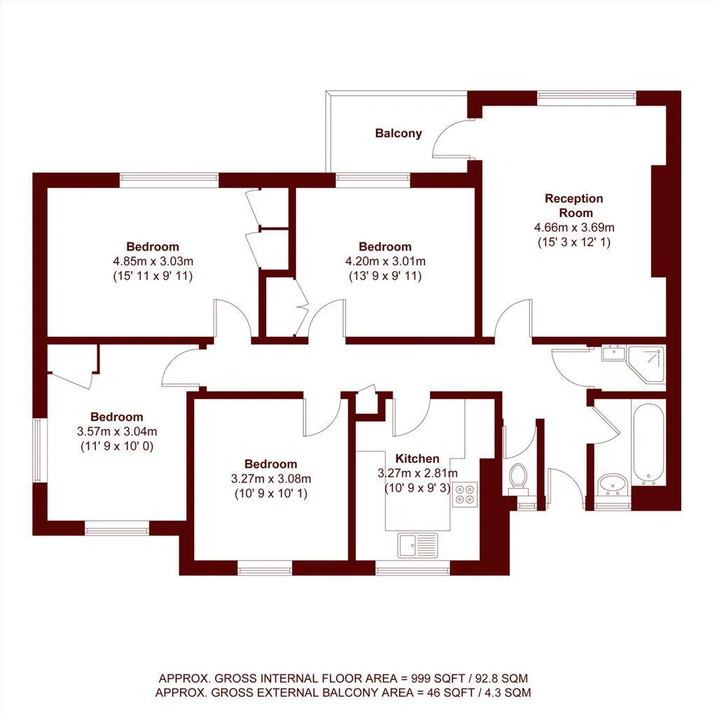 4 bedroom flat for rent