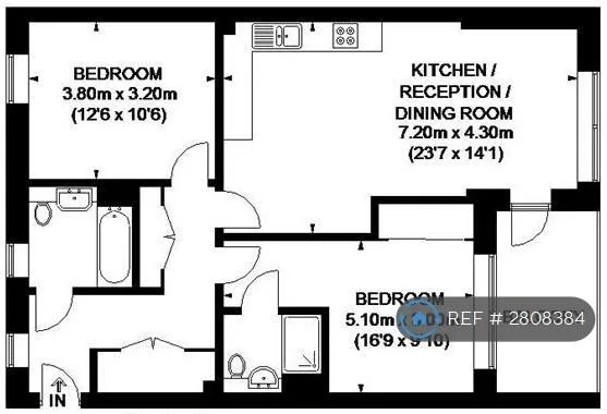 2 bedroom flat for rent