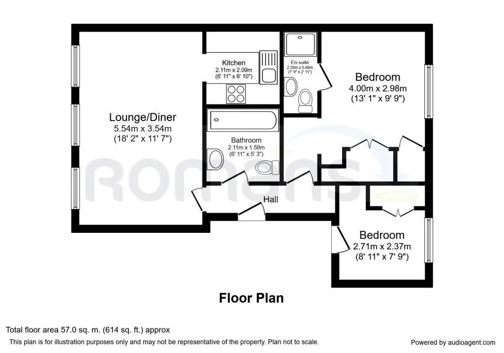 2 bedroom flat for rent