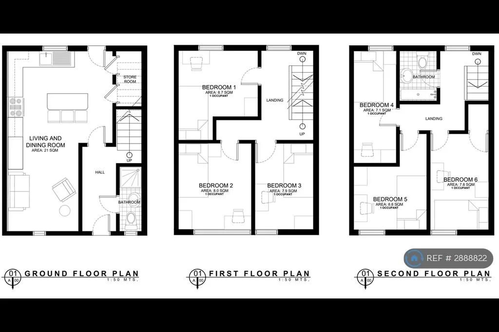 1 bedroom house share for rent