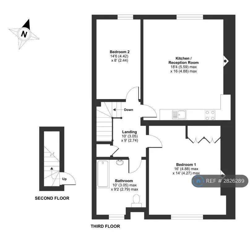 2 bedroom flat for rent