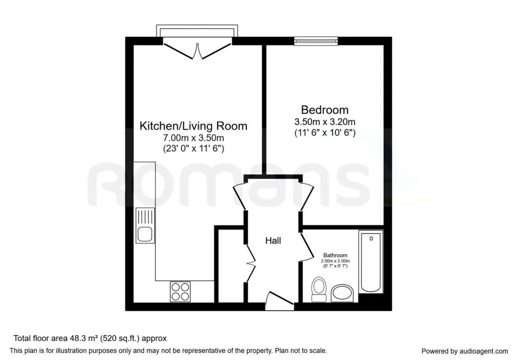 1 bedroom flat for rent