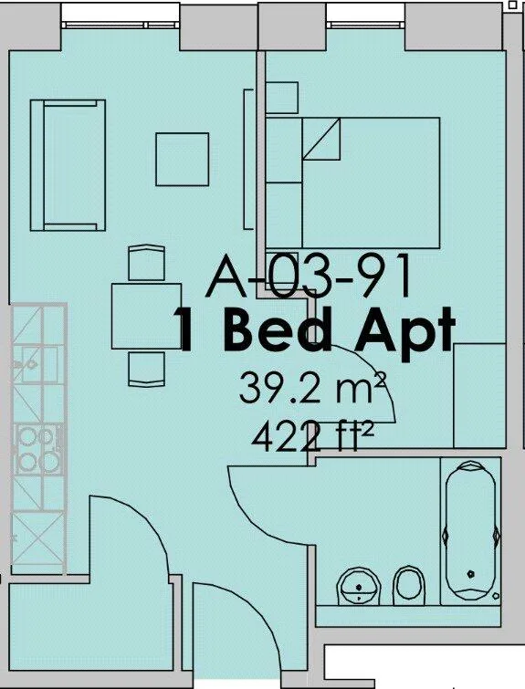 1 bedroom apartment for rent
