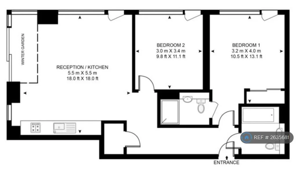 2 bedroom flat for rent