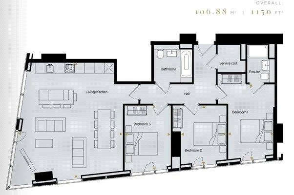 3 bedroom apartment for rent