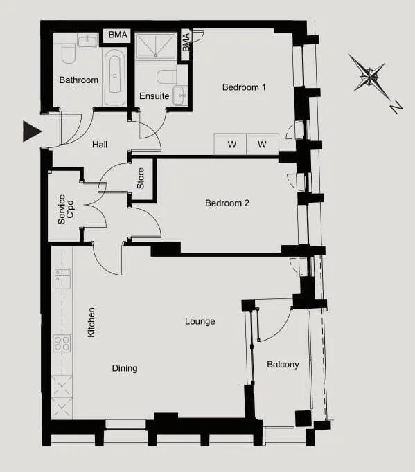 2 bedroom flat for rent