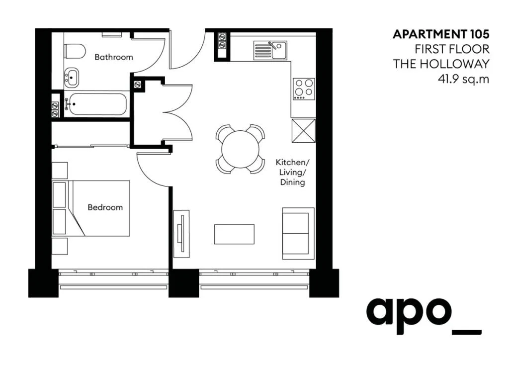 1 bedroom apartment for rent