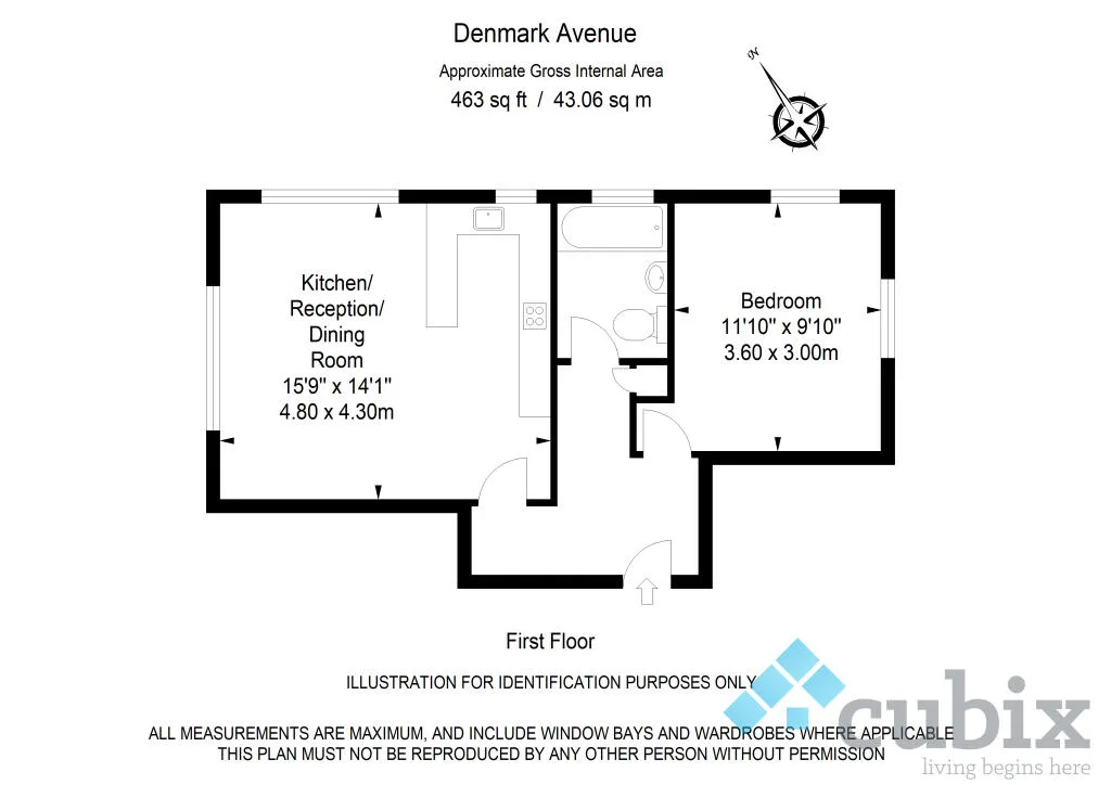 1 bedroom flat for rent