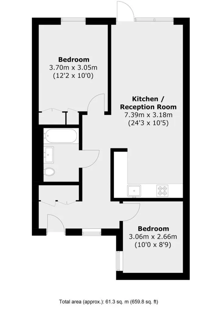 2 bedroom flat for rent