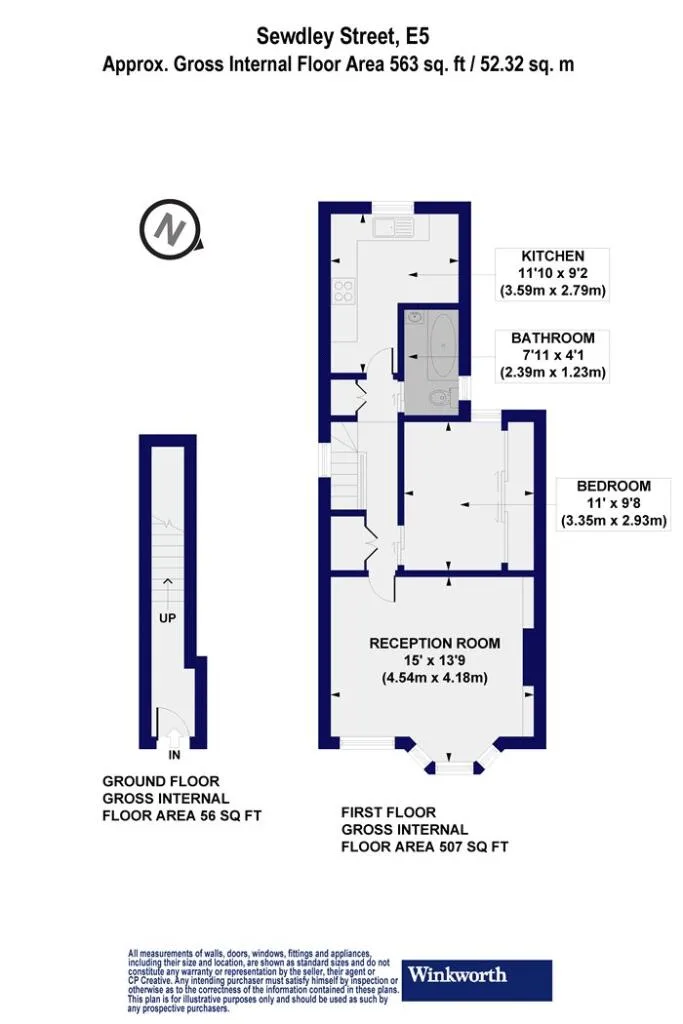 1 bedroom maisonette for rent