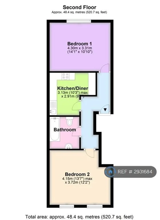 2 bedroom flat for rent