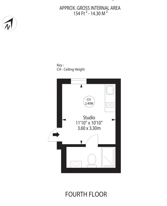 Studio flat for rent