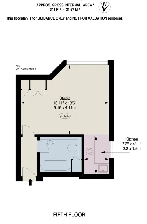 Studio flat for rent