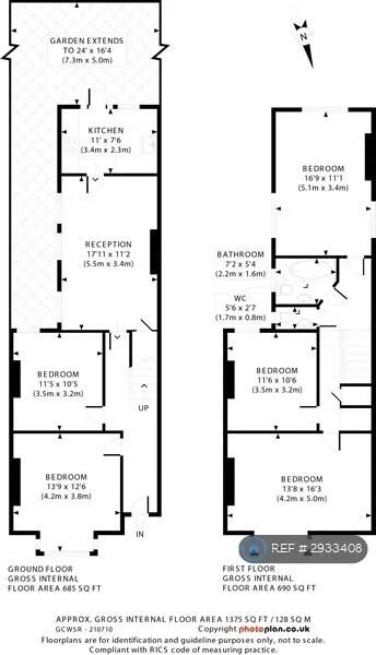 5 bedroom terraced house for rent