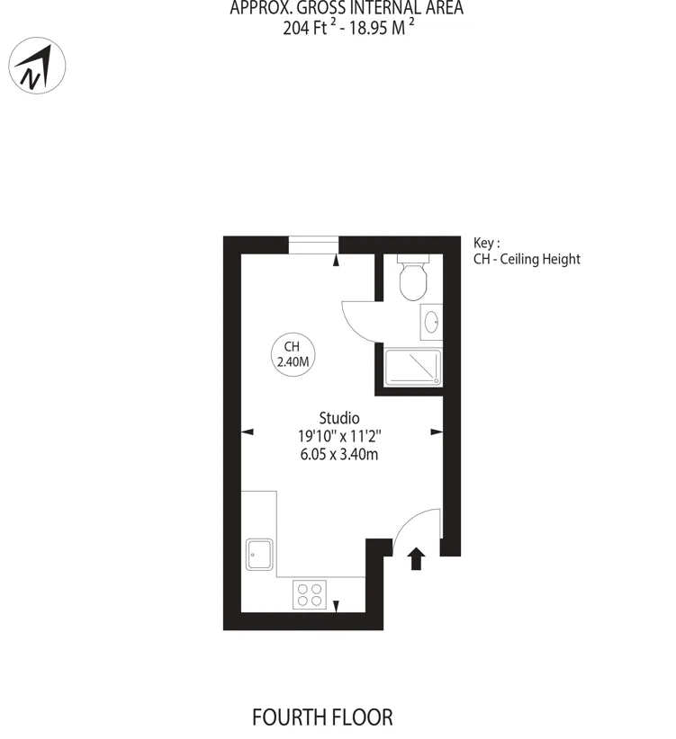 Studio flat for rent