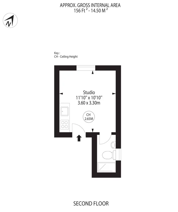Studio flat for rent