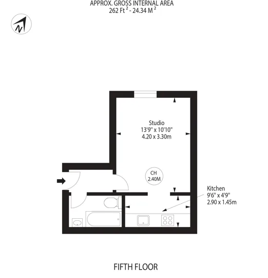 Studio flat for rent