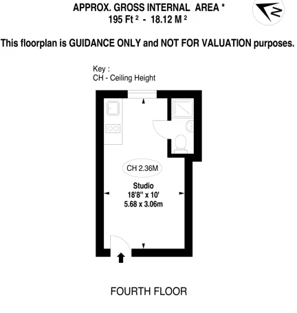 Studio flat for rent