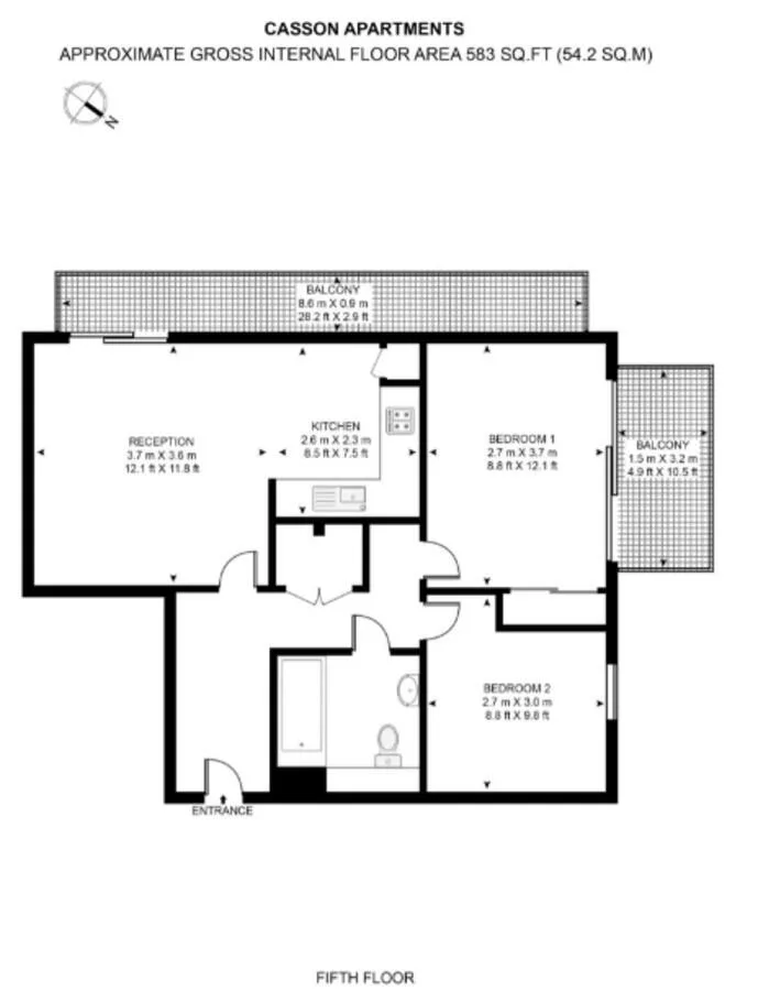 2 bedroom apartment for rent