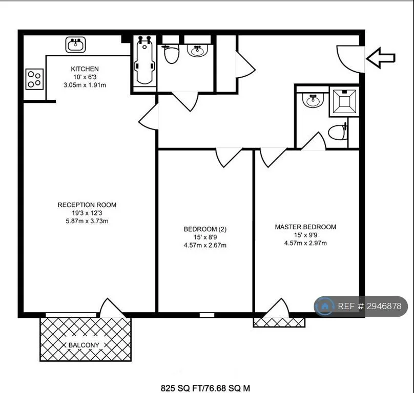 2 bedroom flat for rent
