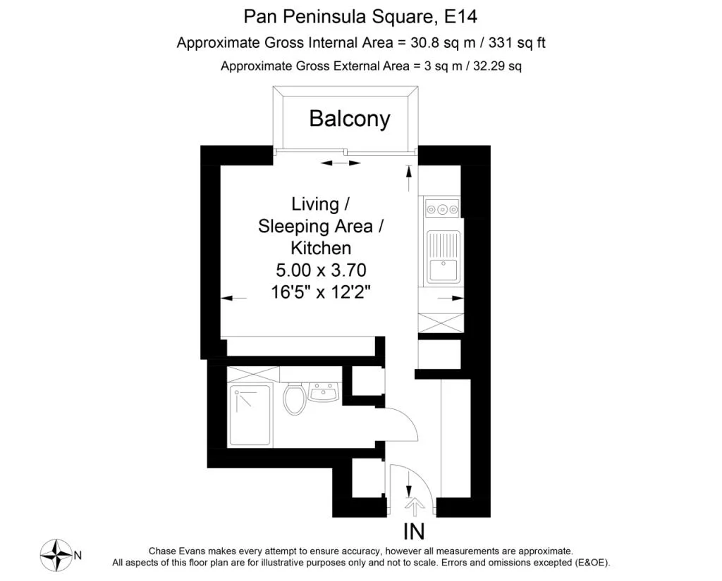 Studio flat for rent