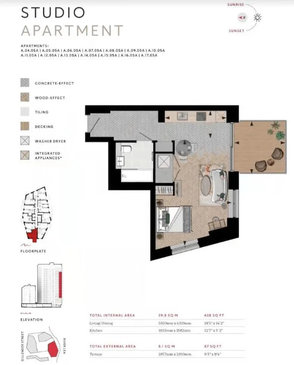 Studio apartment for rent