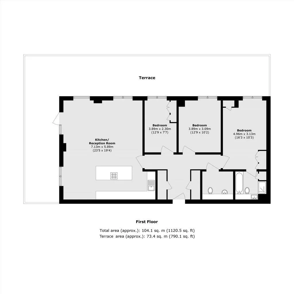 3 bedroom flat for rent