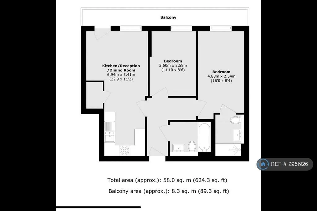 2 bedroom flat for rent