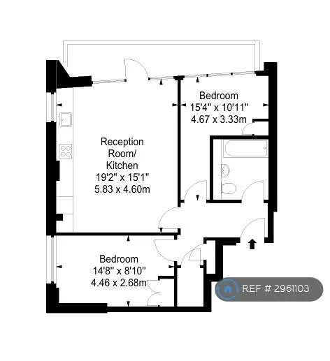 2 bedroom flat for rent