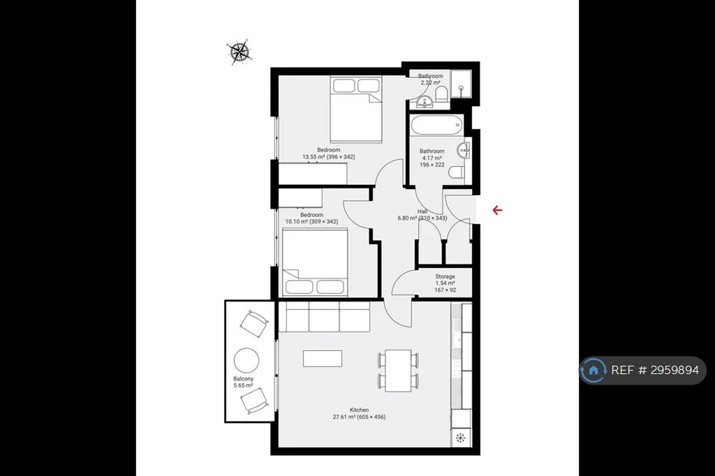 2 bedroom flat for rent