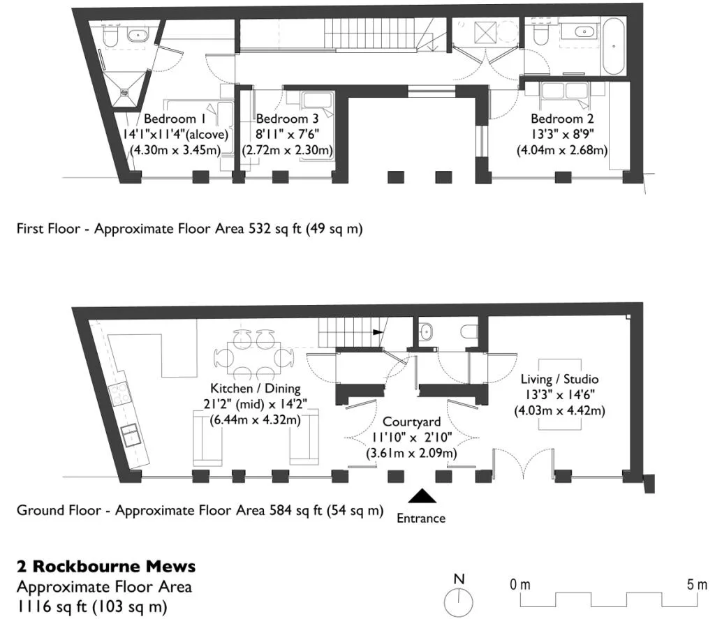 3 bedroom mews property for rent
