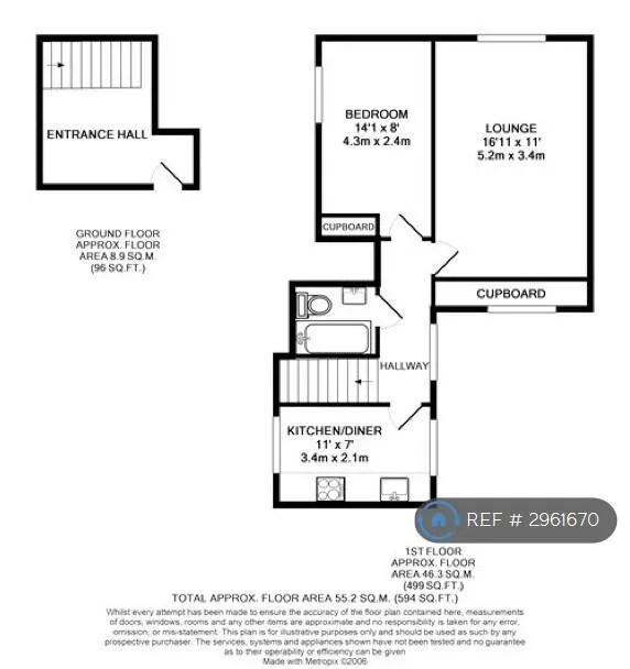 1 bedroom maisonette for rent