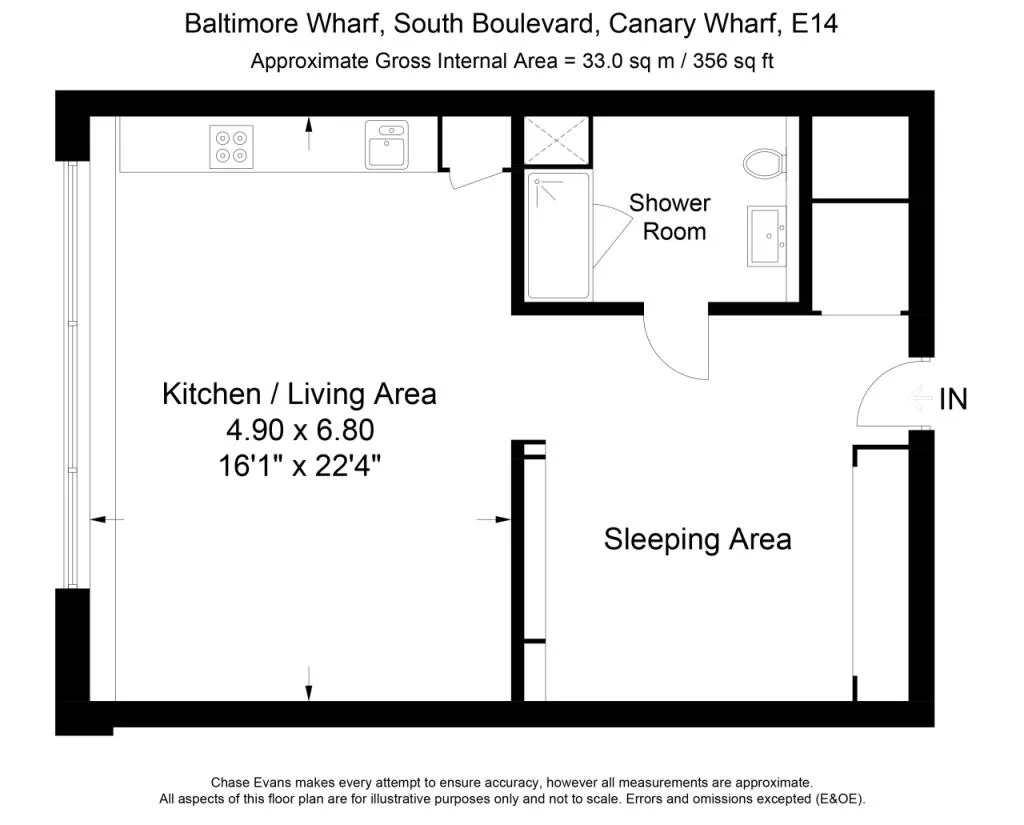 Studio flat for rent