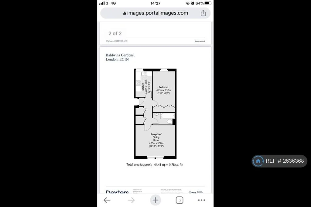 1 bedroom flat for rent