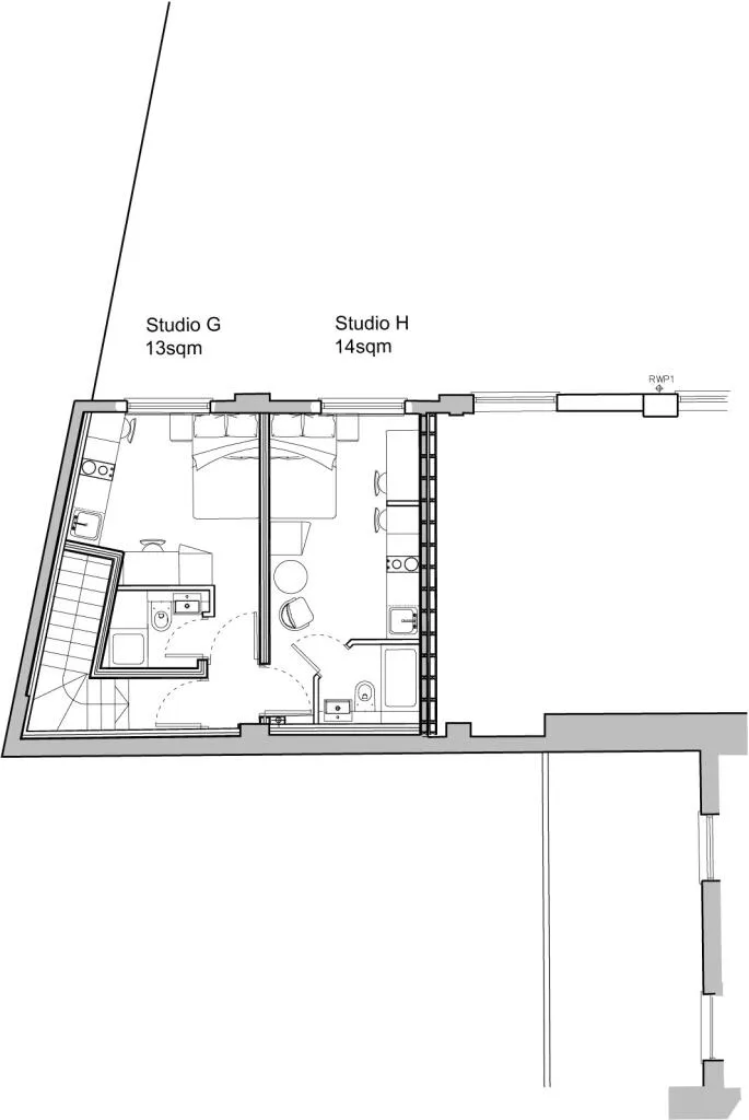 Studio flat for rent