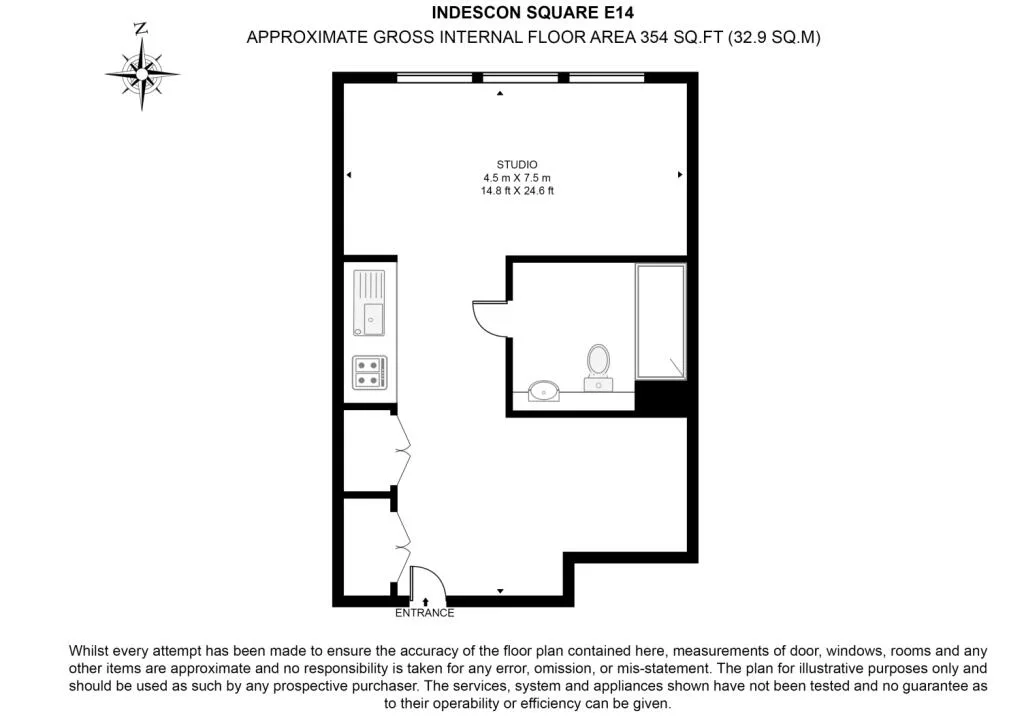 Studio flat for rent