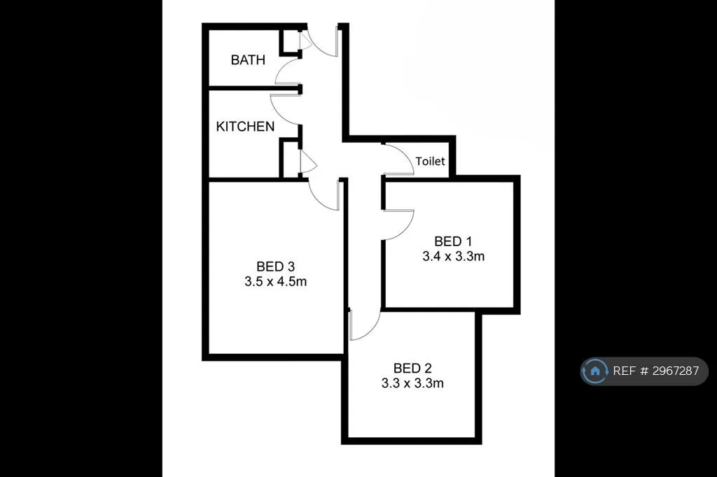 3 bedroom flat for rent