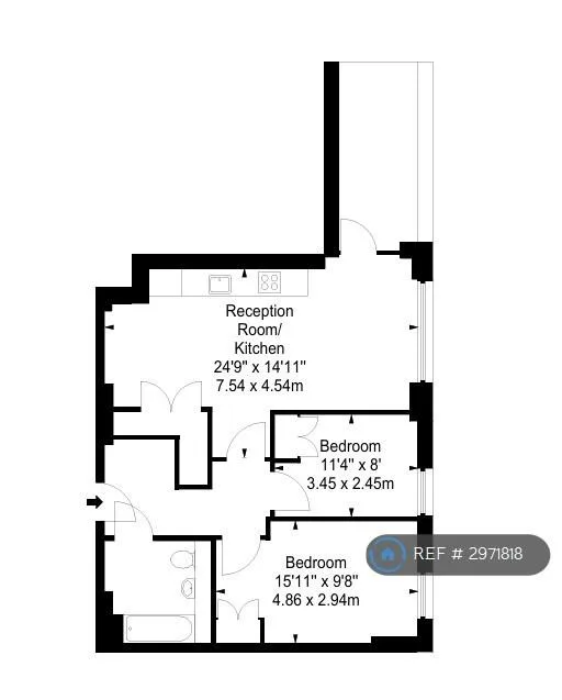 2 bedroom flat for rent