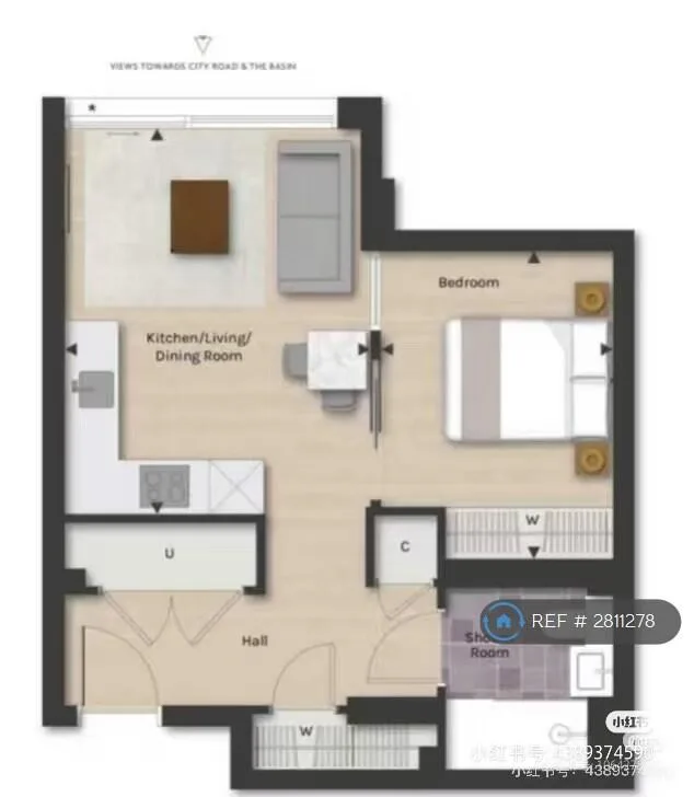 Studio flat for rent