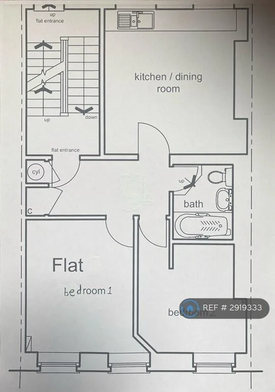 2 bedroom flat for rent