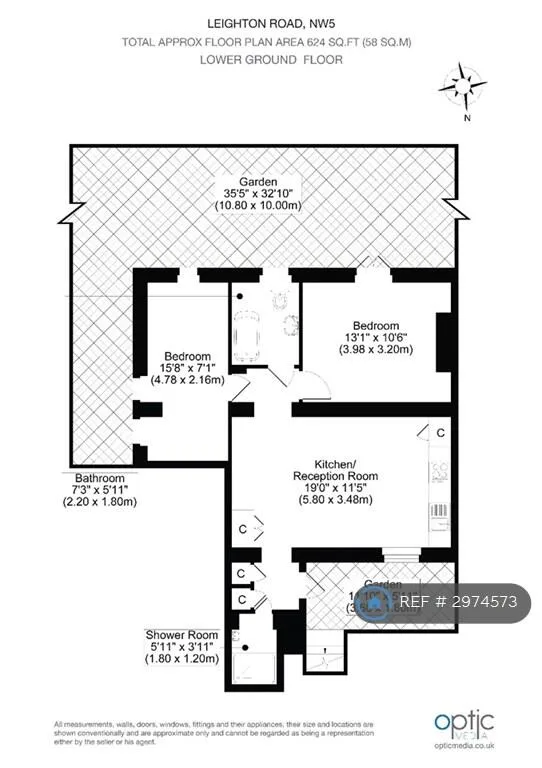 2 bedroom flat for rent