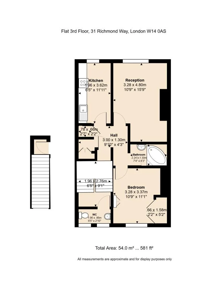 1 bedroom flat for rent