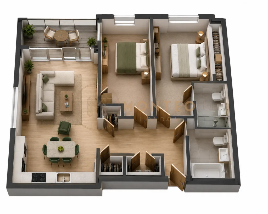 2 bedroom apartment for rent