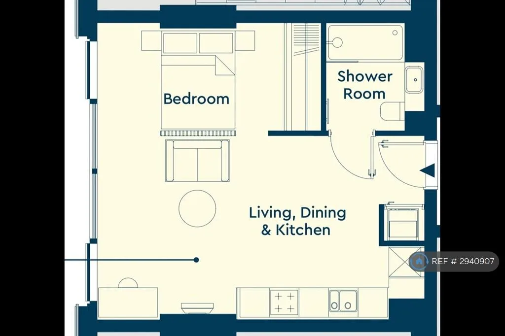 Studio flat for rent