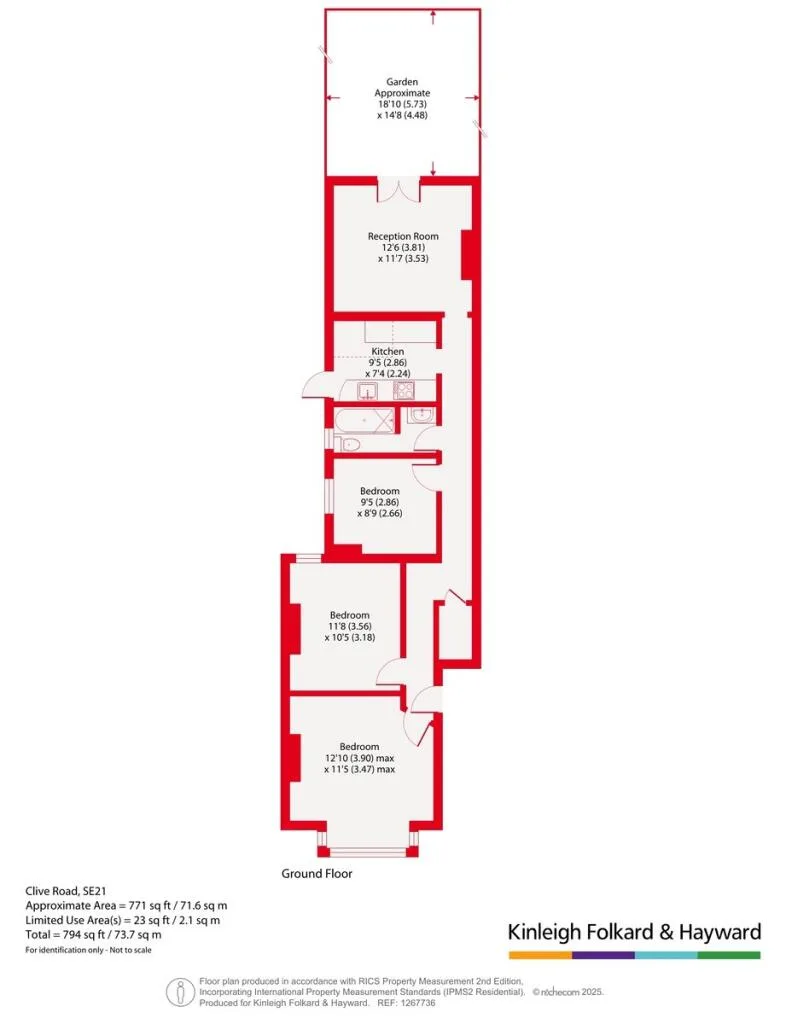 3 bedroom maisonette for rent